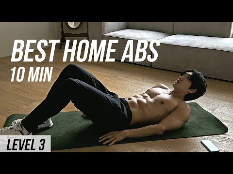 BEST 10 Minute Home ABS Workout (Level 3)