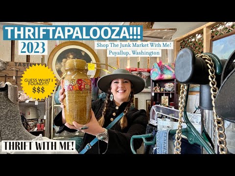 Thriftapalooza!!! Thrift With Me! | SCORING Treasures At A Massive Washington Junk Market!