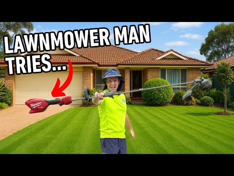 Lawnmower Man TESTS the NEW Milwaukee Powerhead Line Trimmmer!
