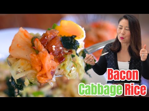 🥓🥬If you have BACON and CABBAGE, make Bacon Cabbage Rice Bowl Bibimbap❗️ EASY & SO FLAVORFUL❗️