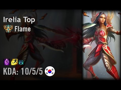 Irelia Top vs Ekko - Flame - KR Challenger Path 6.6