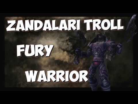 Zandalari Troll Fury Warrior Battle Animations Ptr
