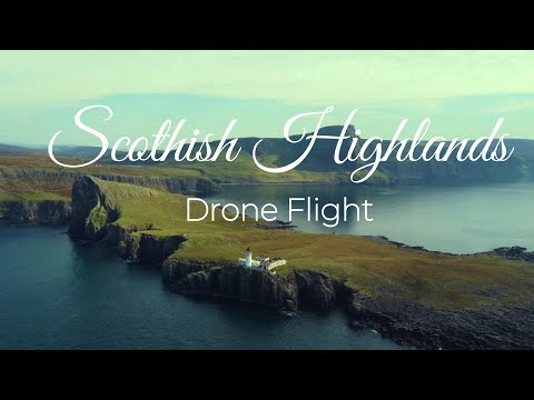 Drone flight over the scottish Highlands - 4K HDR