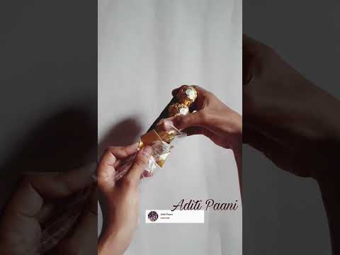 ASMR Ferrero Rocher Unwrapping | Mini 3 Pieces Pack | #Ferrerorocher #shorts