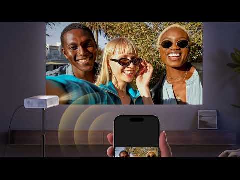 Compact and Powerful: Aurzen EAZZE D1G 4K Smart Projector with WiFi & Bluetooth!