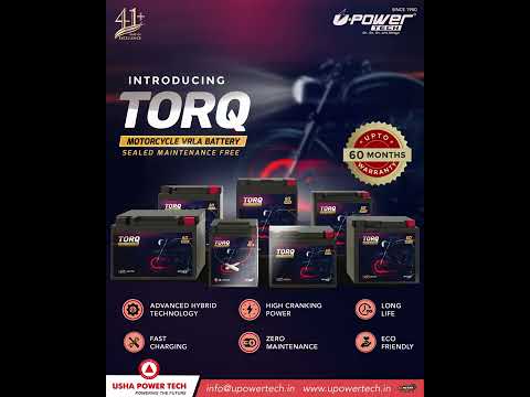 U-power tech z9 torq motorcycle vrla smf battery, uptz9t