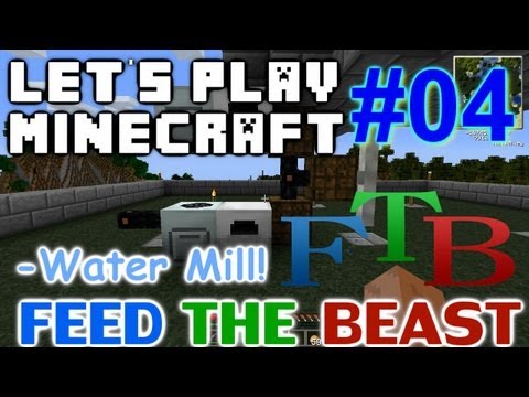 Let's Play Minecraft FTB Ep. 4 - Water Mill