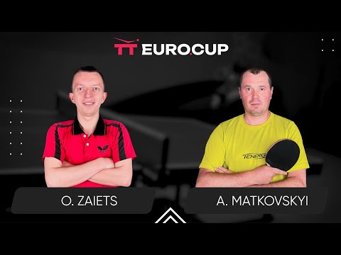 10:45 Oleksii Zaiets - Andrii Matkovskyi 14.01.2024TT Euro.Cup Ukraine Professional. TABLE 3