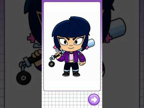 Как нарисовать Биби из Brawl Stars