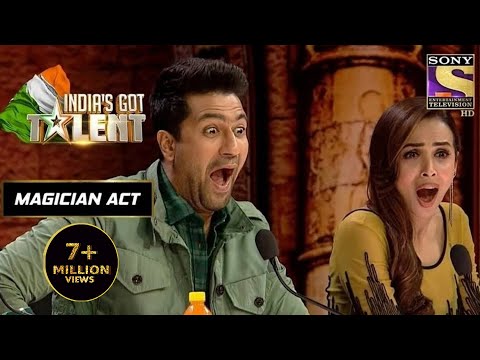 इस Magician का Act देख कर Vicky और Malaika रह गए दंग | India's Got Talent Season 8 | Magician Act