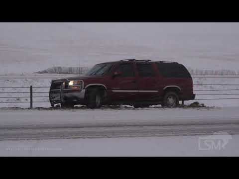 03-13-2021 Wellington, CO - Winter Storm-Truck in Ditch-3" Hr Snowfall Rates