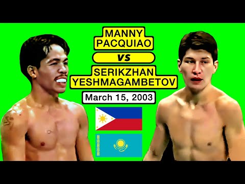 (39) Manny Pacquiao vs Serikzhan Yeshmagambetov (KZ) | Mar 15, 2003 Manila PH
