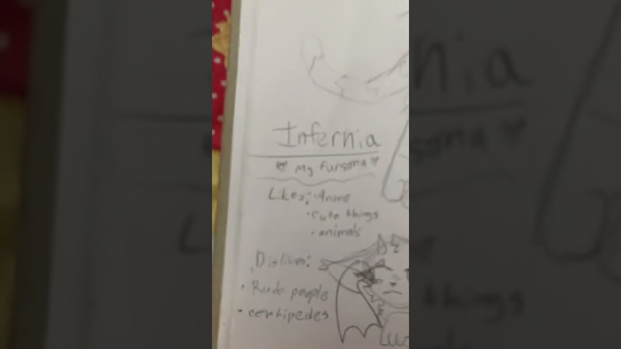 Infernia (my fursona)’s ref sheet