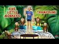 Toddler Trampoline Workout Five Little Monkeys Jumping On The Bed PE Bowman