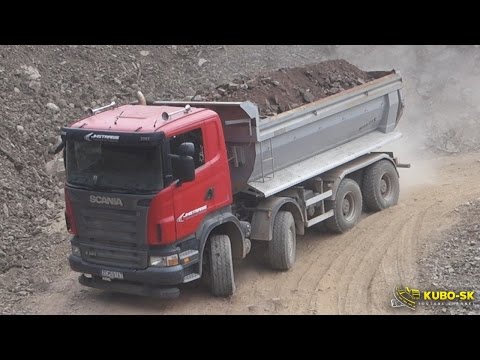 Scania R420 Dump truck - downhill from quarry