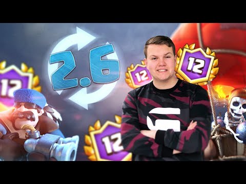 INSANE CYCLE! 2.6 Balloon Hunter Miner Deck! LIVE Grand Challenge Gameplay - Clash Royale