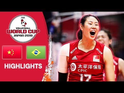 CHINA vs. BRAZIL - Highlights | Women's Volleyball World Cup 2019