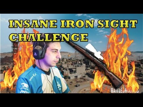 Shroud Iron Sight Challenge - PUBG HD