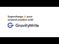 Introducing GravityWrite