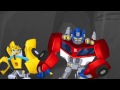 Transformers Rescue Bots Optimus Prime and Bumblebee vs MorBots