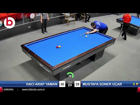 HACI ARAP YAMAN & MUSTAFA SONER UÇAR Bilardo Maçı - 2022 1.LİG PLAY-OFF-1.TUR