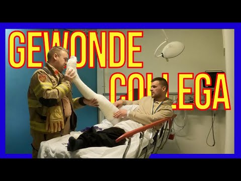 Gewonde brandweer collega - VOLUNTEERS DUTCH FIREFIGHTERS -