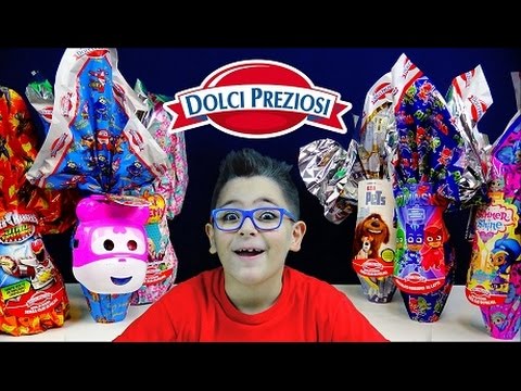 APERTURA 6 UOVA DI PASQUA DOLCI PREZIOSI - Leo Toys
