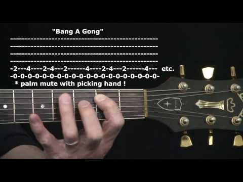 "Bang A Gong" by T. Rex / Power Station : 365 Riffs For Beginning Guitar !!