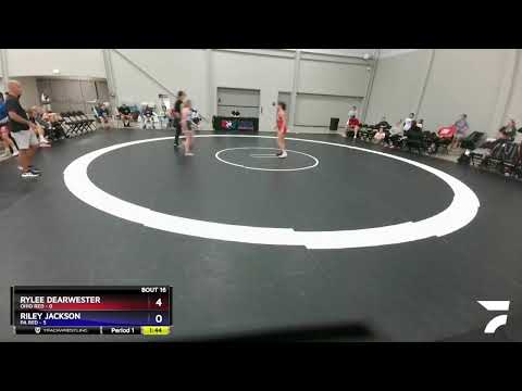127 Lbs Round 4 (10 Team) - Rylee Dearwester, Ohio Red Vs Riley Jackson, PA Red 4bb1