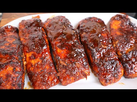 How To Make Restaurant Quality Honey Garlic Salmon | Perfect Honey Glaze Jerk Salmon