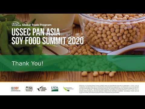USSEC CEO Closes Virtual Pan-Asia Soy Food Summit