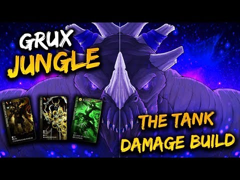 Paragon Grux Gameplay - GROWTH/ORDER THE BEST JUNGLE BUILD?!