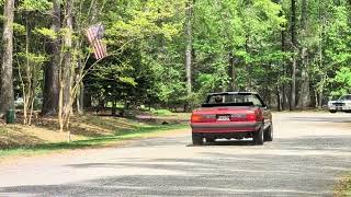 1990 Ford Mustang LX Convertible Drive By