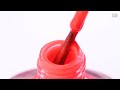 Nail polish NUB 095 (orange with microglitter, neon), 14 ml