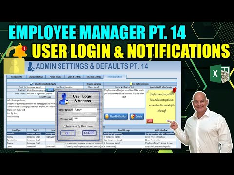 Create Horizontal AND Vertical Tabs in this Excel Employee Manager Part 1