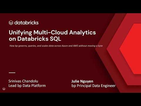 Watch: Multi-Cloud Databricks at BP: 43% Cost Reduction and Unified Data Strategy