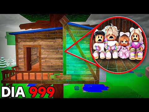 SOBREVIVENDO 99 NOITES NA FLORESTA NA CASA DA ÁRVORE