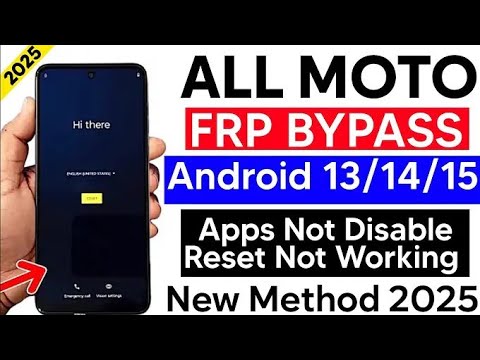 All Moto Frp Bypass 2025/Gsm Devil/New Method Google Account Remove/Setting not Open/Share Not Work