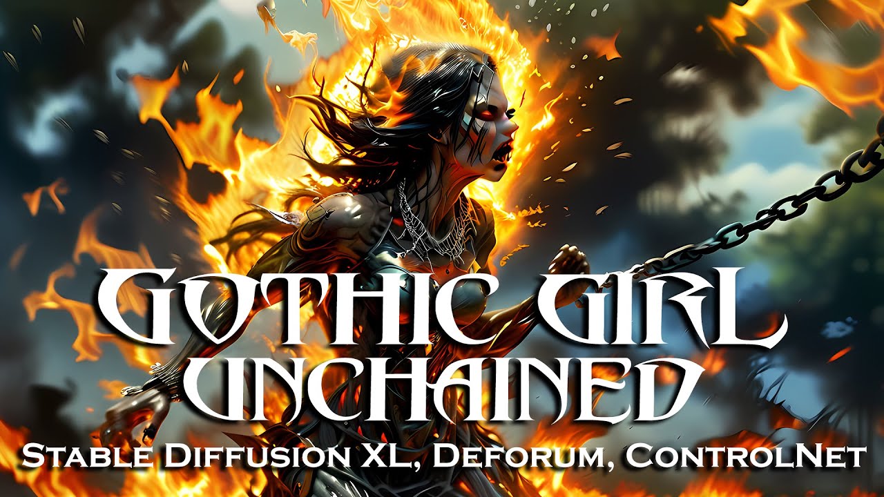 Gothic Girl Unchained ⛓ Stable Diffusion XL, Deforum, ControlNet