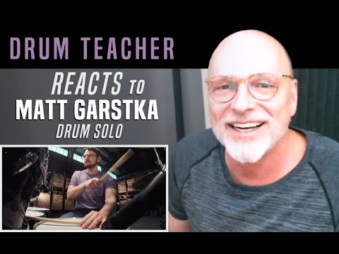 Drum Teacher Reacts to Matt Garstka - Drum Solo