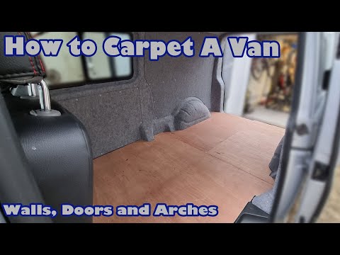 How to Professionally Line your Camper Van with 4 Way Stretch Carpet -  T5 Conversion (Part 7)