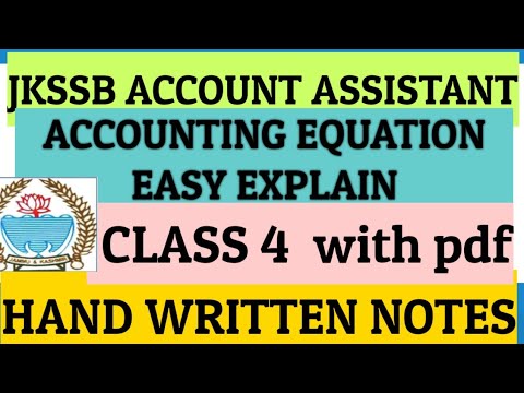 ACCOUNT ASSISTANT RECRUITMENT | PART 2TOPIC BASICS OF ACCOUNTING EQUATIONFREE PDF | JOIN 9419145317