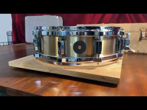 SOLID (Craviotto - Select) 4x14 Heavy Bell Brass Snare Drum (c. 1989) SUPER RARE! image 7