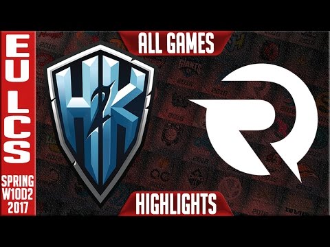 H2k vs Origen All Games Highlights - EU LCS W10D2 Spring 2017 - H2k vs OG All Games
