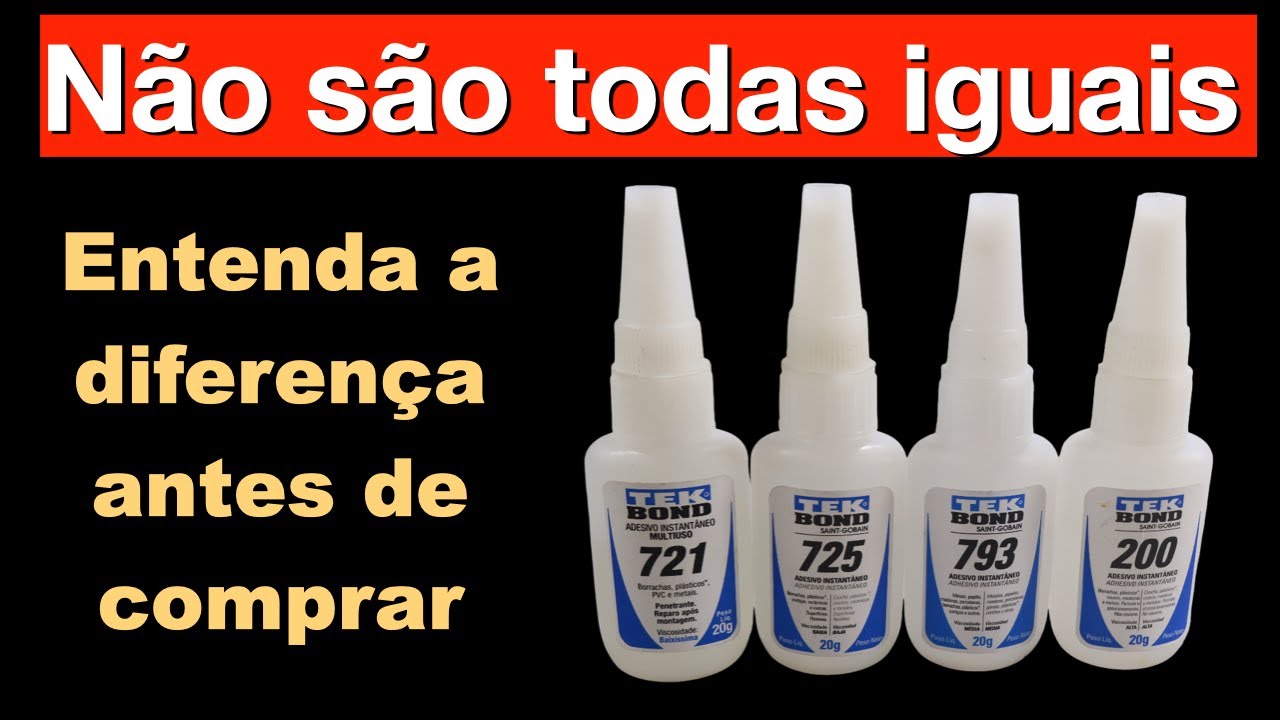 As Tekbond não são todas iguais, veja as diferenças e evite comprar errado.