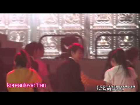 111230 DONGHAE&JIYOON CUTE MOMENT!