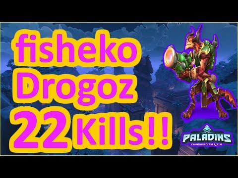 Fisheko Drogoz 22 Kills!! Paladins Ranked Game Play (FNATIC)