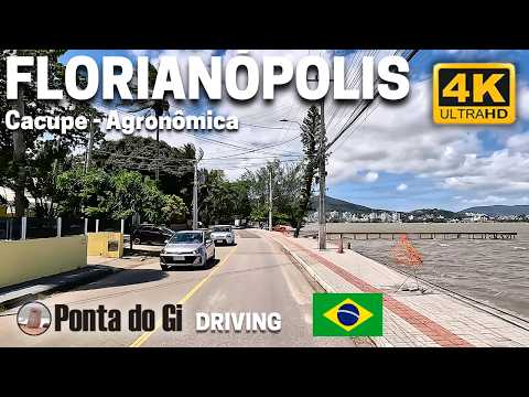 Florianópolis sobre ruedas: Cruzando la isla de Caacupé a Agronómica #driving TOUR 4K 2026 BRASIL