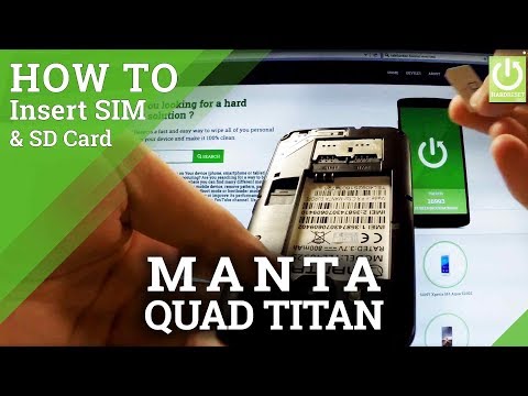 Insert SIM & SD Card in MANTA MSP5008 Quad Titan - SIM Tutorial