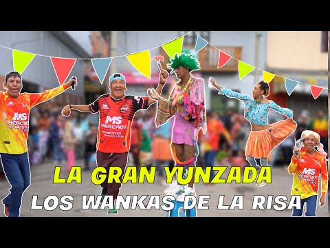 LA GRAN YUNZADA DE LOS WANKAS DE LA RISA😱🤣 COMICOS AMBULANTES 2025 🇵🇪 #comedia #comicosambulantes